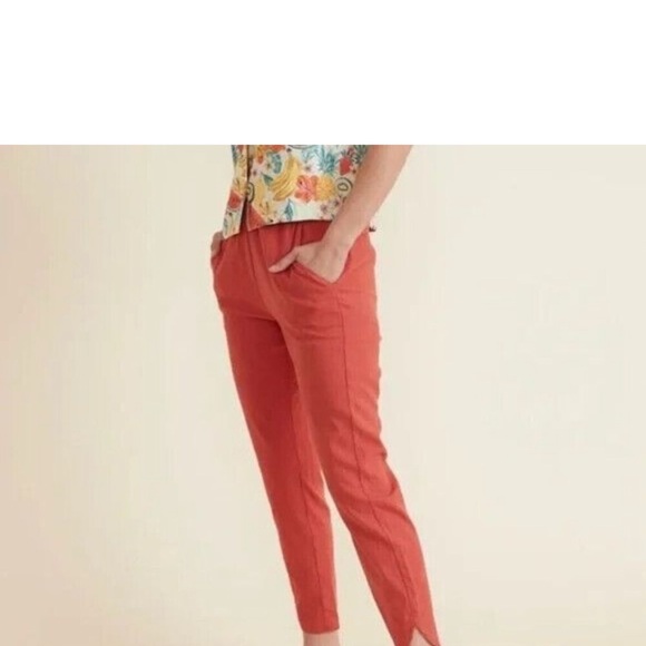 Marine Layer Allison Hemp Trouser Crop Pants Made with Hemp Size Large EUC - Picture 2 of 16
